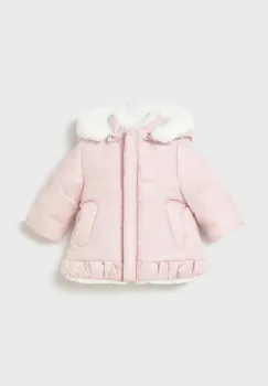 Mayoral Newborn geaca reversibila pentru bebelusi culoarea roz, 2404 imagine