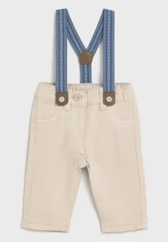 Mayoral Newborn pantaloni bebe culoarea bej, uni, 2576 imagine