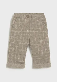 Mayoral Newborn pantaloni bebe culoarea maro, cu imprimeu, 2575 imagine