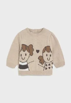 Mayoral Newborn pulover bebe culoarea maro, 2340 imagine