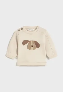 Mayoral Newborn pulover din bumbac pentru bebelusi culoarea bej, light, 2406 imagine