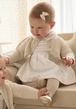 Mayoral Newborn rochie bebe culoarea bej, mini, evazati, 2804 imagine