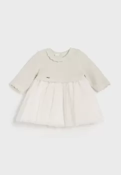 Mayoral Newborn rochie bebe culoarea bej, mini, evazati, 2806 imagine