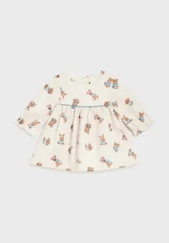 Mayoral Newborn rochie bebe culoarea bej, mini, evazati, 2810 imagine