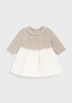 Mayoral Newborn rochie bebe culoarea bej, mini, evazati, 2883 imagine