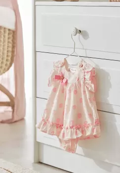 Mayoral Newborn rochie bebe culoarea portocaliu, mini, evazati imagine