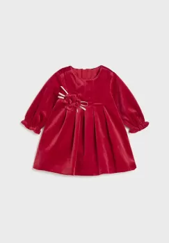 Mayoral Newborn rochie bebe culoarea rosu, midi, evazati imagine