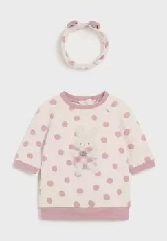 Mayoral Newborn rochie bebe culoarea roz, mini, drept, 2812 imagine