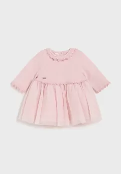 Mayoral Newborn rochie bebe culoarea roz, mini, evazati, 2806 imagine