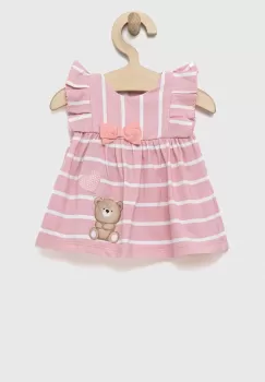 Mayoral Newborn rochie bebe culoarea roz, mini, evazati imagine