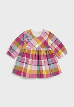 Mayoral Newborn rochie din bumbac pentru bebelusi culoarea roz, mini, evazati, 2813 imagine