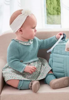 Mayoral Newborn rochie din bumbac pentru bebelusi mini, evazati, 2886 imagine