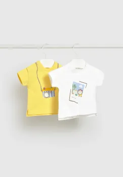 Mayoral Newborn tricou din bumbac pentru bebelusi 2-pack imagine