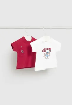 Mayoral Newborn tricou din bumbac pentru bebelusi 2-pack imagine
