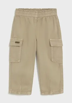 Mayoral pantaloni bebe culoarea bej, uni, 2591 imagine