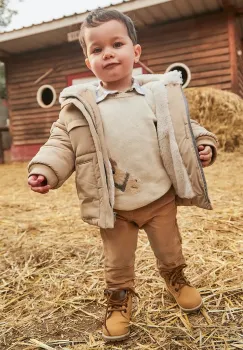 Mayoral pantaloni bebe culoarea maro, 542 imagine