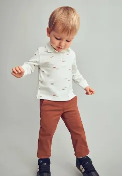 Mayoral pantaloni bebe culoarea rosu, 521 imagine