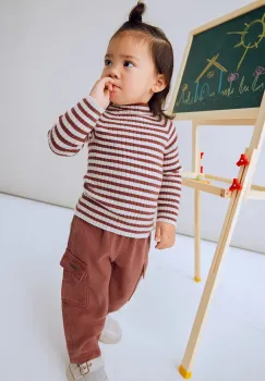 Mayoral pantaloni bebe culoarea rosu, uni, 2591 imagine