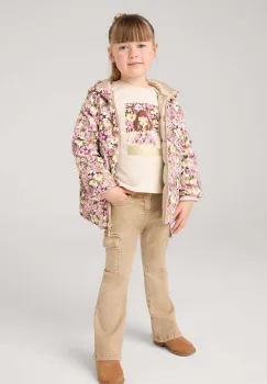 Mayoral pantaloni copii cargo z serzy culoarea roz, neted, 4543 imagine