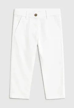 Mayoral pantaloni copii culoarea alb, neted, 522 imagine