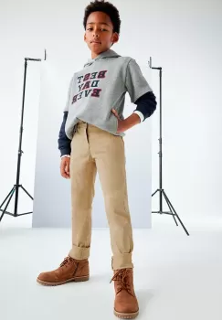 Mayoral pantaloni copii culoarea bej, neted, 530 imagine