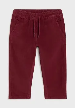 Mayoral pantaloni copii culoarea bordo, neted, 2537 imagine