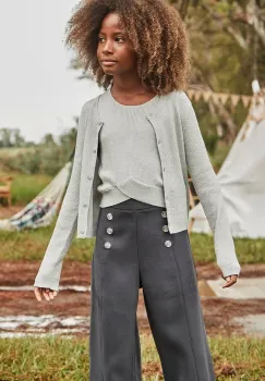 Mayoral pantaloni copii culoarea gri, neted, 6534 imagine