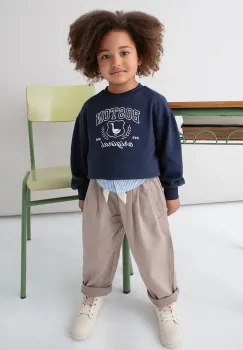 Mayoral pantaloni copii culoarea maro, neted, 4577 imagine