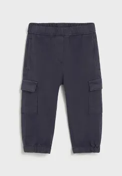 Mayoral pantaloni copii Joggery cargo culoarea bleumarin, uni, 2506 imagine