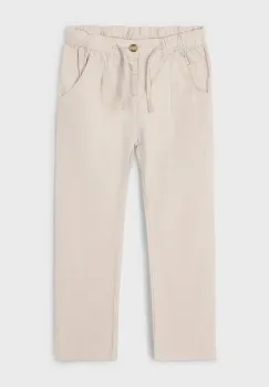 Mayoral pantaloni copii relaxed fit culoarea bej, neted, 3566 imagine