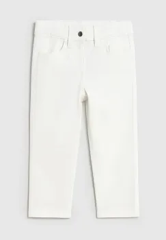 Mayoral pantaloni copii slim fit basic culoarea alb, neted, 506 imagine