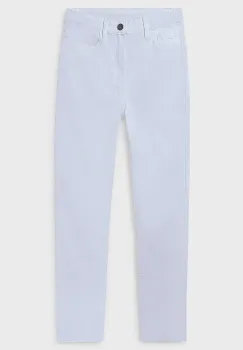Mayoral pantaloni copii slim fit basic culoarea alb, neted, 520 imagine