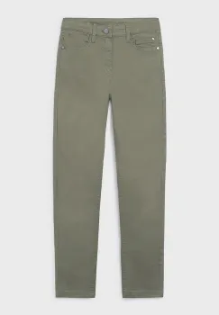 Mayoral pantaloni copii slim fit basic culoarea verde, uni, 582 imagine