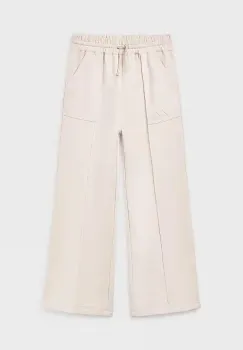 Mayoral pantaloni copii wide leg culoarea bej, 7579 imagine