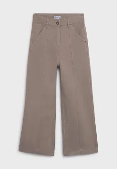 Mayoral pantaloni copii wide leg culoarea bej, 7580 imagine