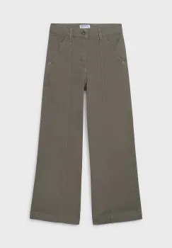 Mayoral pantaloni copii wide leg culoarea verde, 7580 imagine