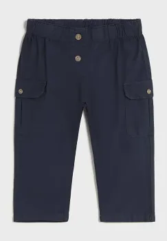 Mayoral pantaloni de bumbac pentru copii culoarea gri, uni, 1581 imagine