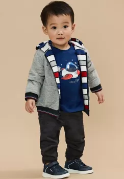 Mayoral pantaloni de trening pentru bebelusi jogger culoarea gri, neted imagine