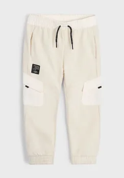 Mayoral pantaloni de trening pentru copii cargo culoarea bej, uni, 3570 imagine