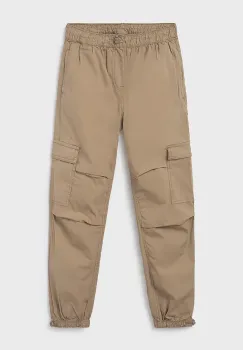 Mayoral pantaloni de trening pentru copii cargo culoarea maro, neted, 6529 imagine
