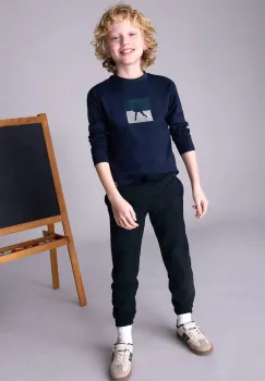 Mayoral pantaloni de trening pentru copii culoarea negru, 705 imagine