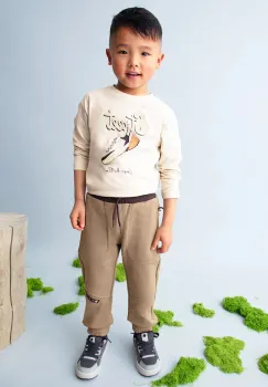 Mayoral pantaloni de trening pentru copii culoarea verde, 4559 imagine