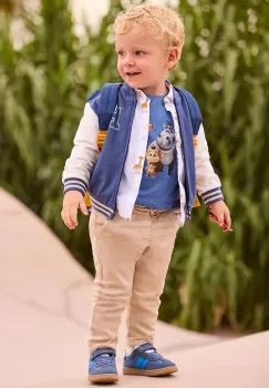 Mayoral pantaloni din amestec de in pentru bebe imagine