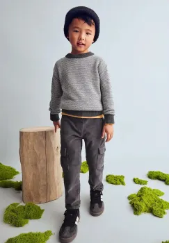 Mayoral pantaloni din catifea pentru copii cargo sztruks uni, 4564 imagine