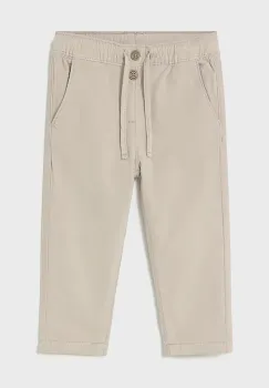 Mayoral pantaloni din catifea pentru copii culoarea bej, neted, 2507 imagine