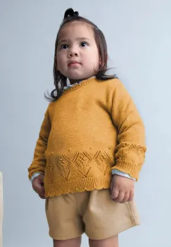 Mayoral pantaloni scurti bebe culoarea maro, uni, 2261 imagine