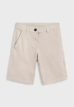 Mayoral pantaloni scurti copii bermudy chino basic culoarea bej, 242 imagine