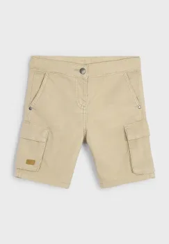 Mayoral pantaloni scurti copii cargo culoarea bej, 3220 imagine
