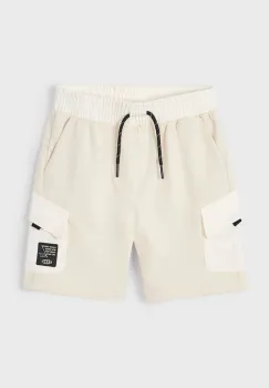 Mayoral pantaloni scurti copii cargo culoarea bej, talie reglabila, 3225 imagine