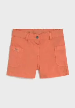 Mayoral pantaloni scurti copii cargo culoarea portocaliu, talie reglabila, 1245 imagine